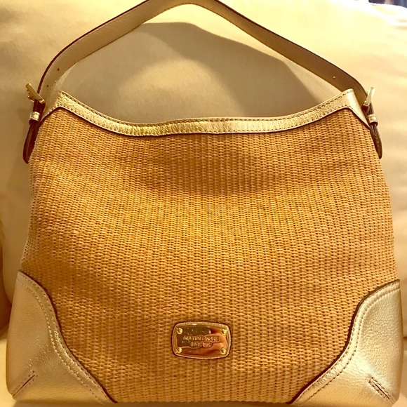 Michael Kors Straw Leather Bag - Picture 1 of 4